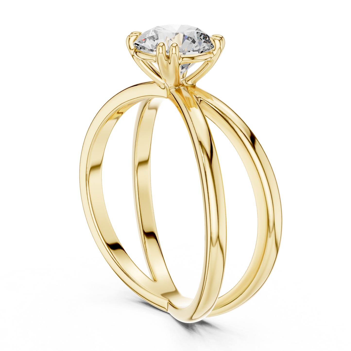 Celeste Crown Solitaire Ring