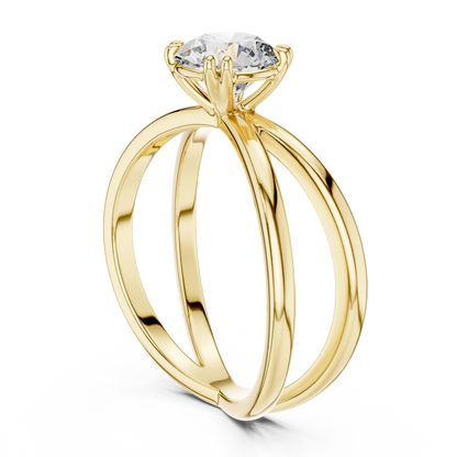 Celeste Crown Solitaire Ring