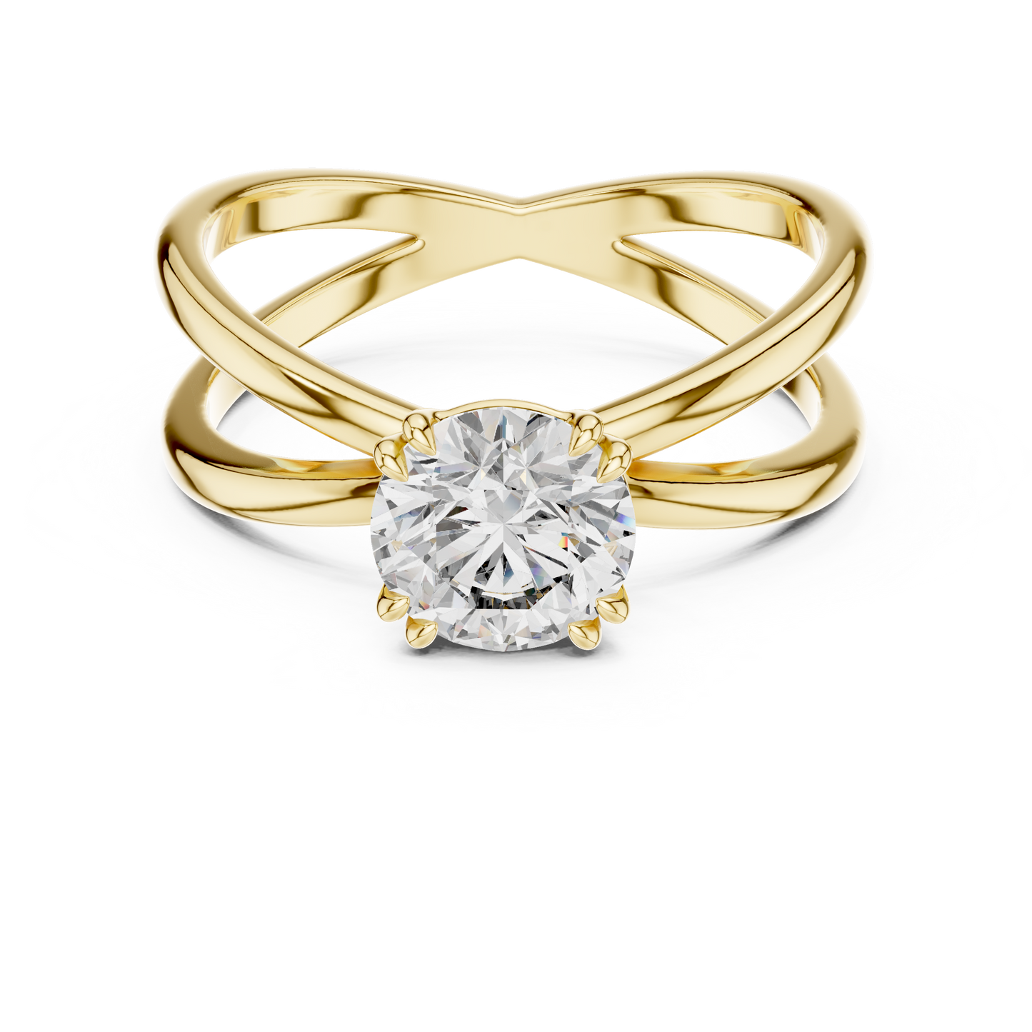 Celeste Crown Solitaire Ring