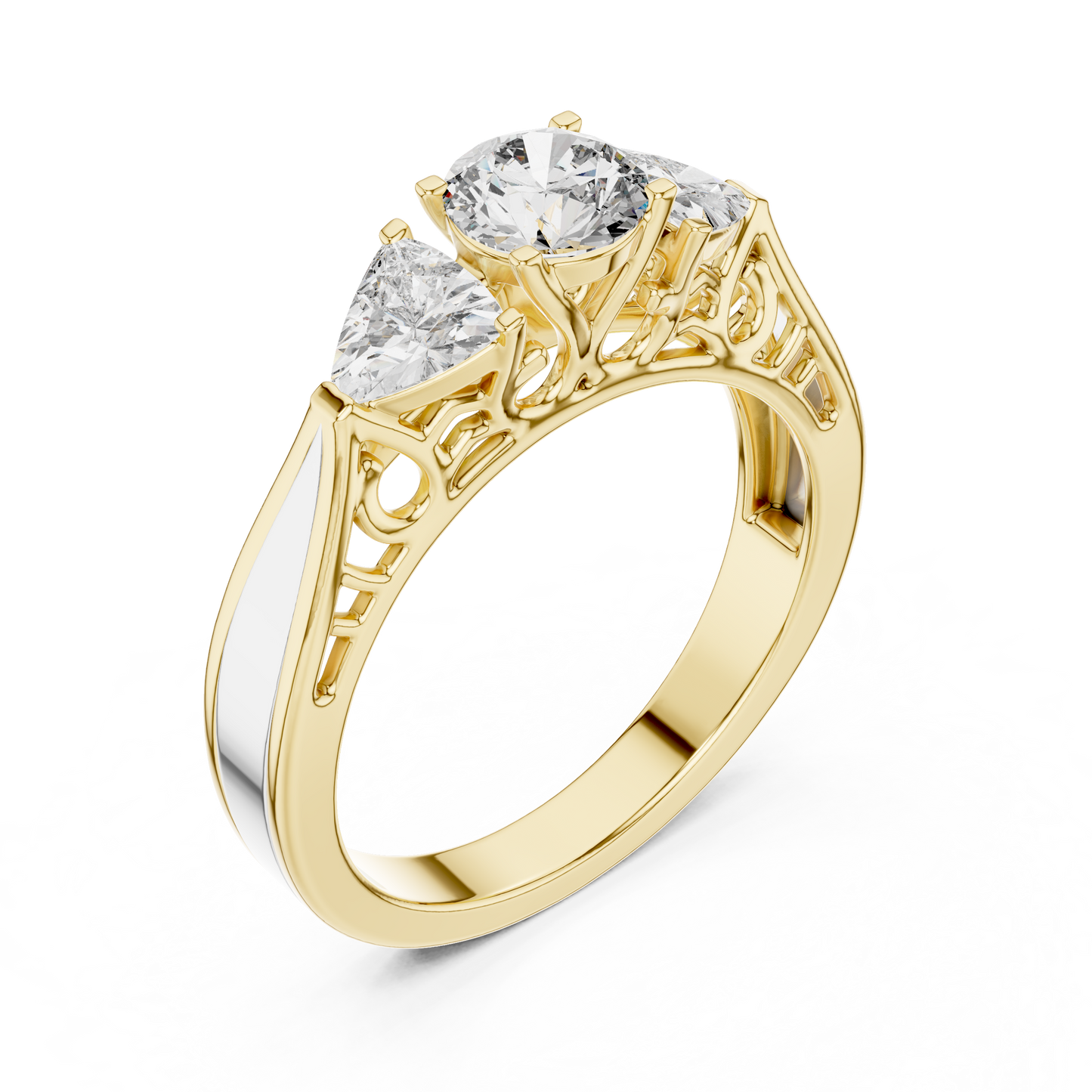 Trinity Solitaire Ring
