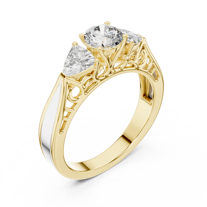 Trinity Solitaire Ring