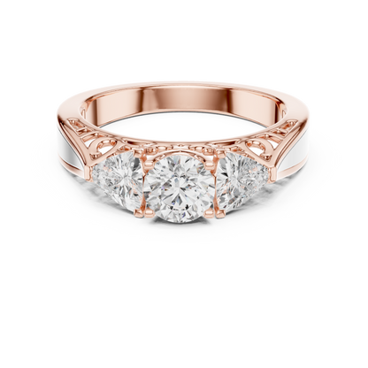 Trinity Solitaire Ring
