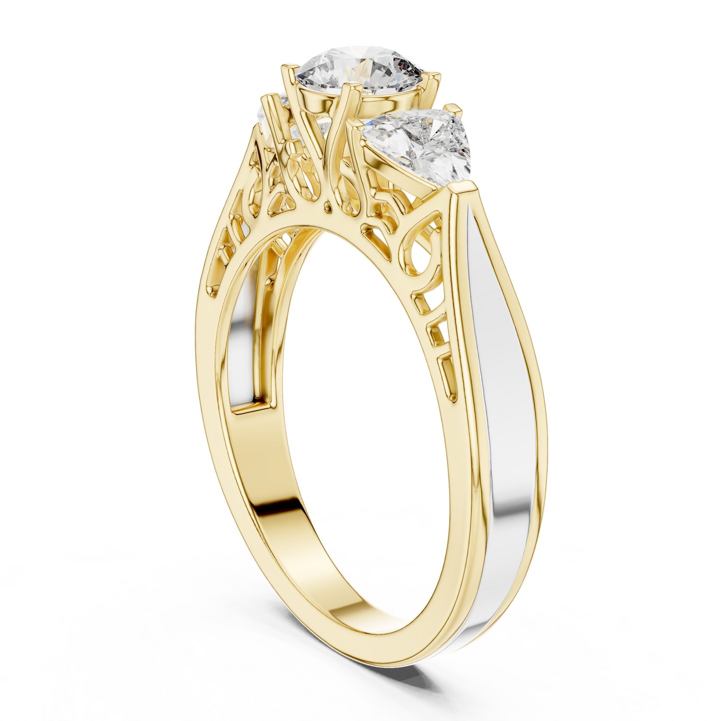 Trinity Solitaire Ring