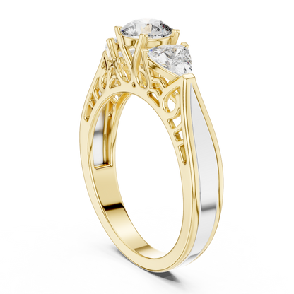 Trinity Solitaire Ring