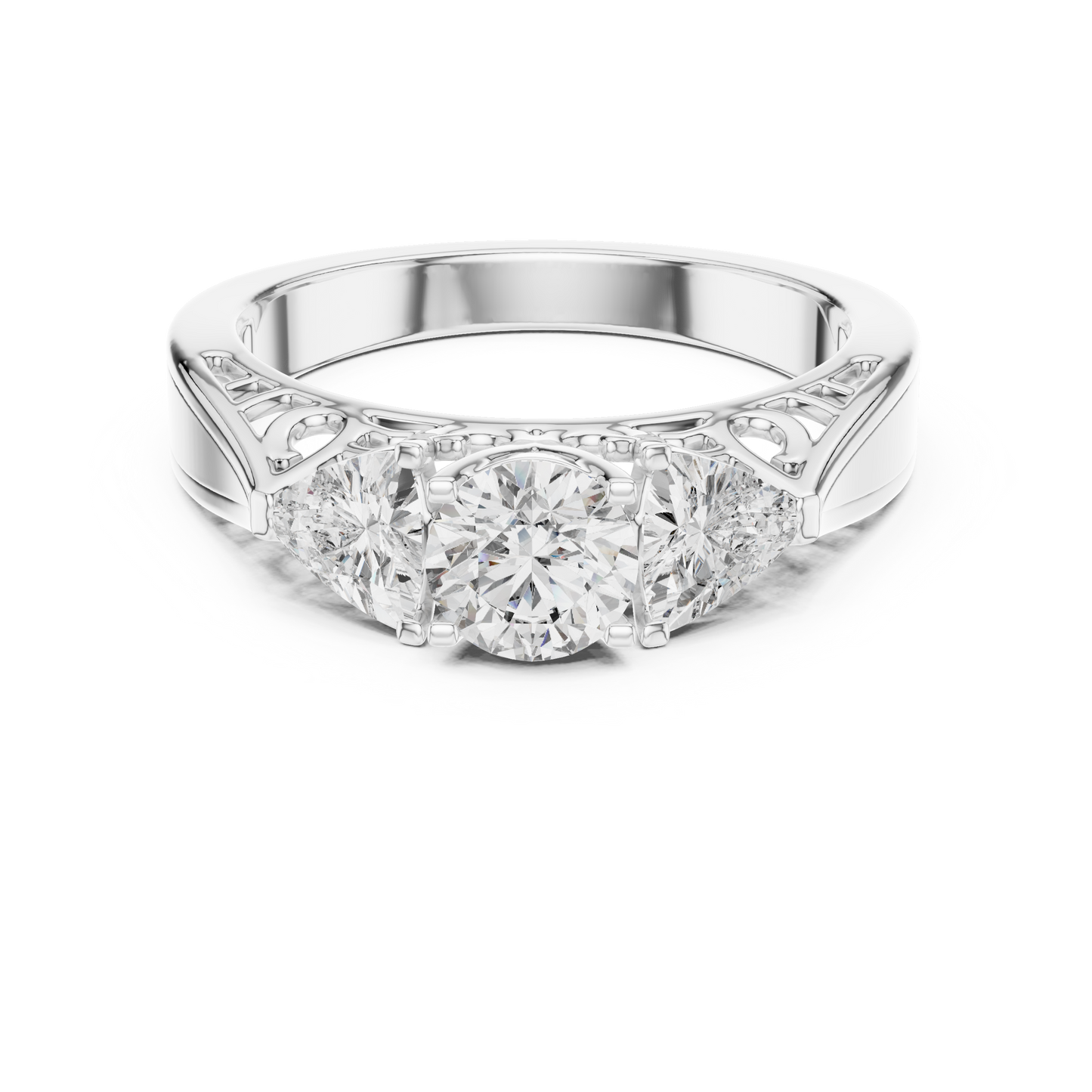 Trinity Solitaire Ring