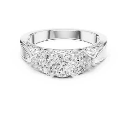 Trinity Solitaire Ring