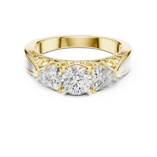 Trinity Solitaire Ring