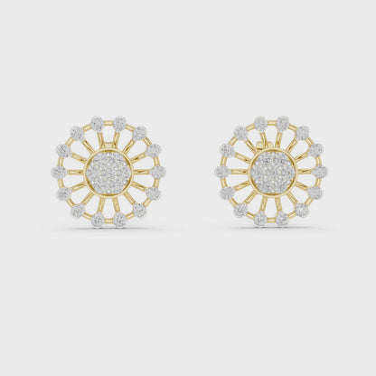 Solstice Bloom Diamond Studs