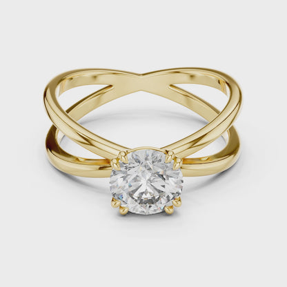 Celeste Crown Solitaire Ring