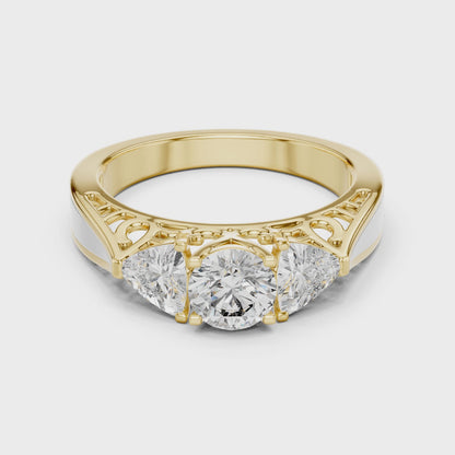 Trinity Solitaire Ring