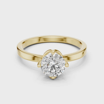 Golden Whisper Diamond Ring
