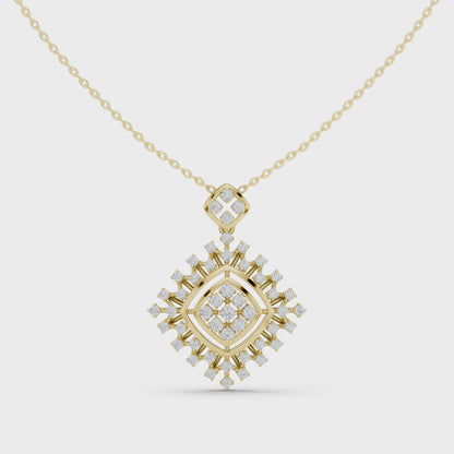 Starlight Cluster Diamond Pendant (without Chain)