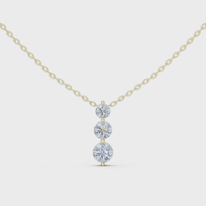 Trinity Sparkle Diamond Pendant (with Chain)