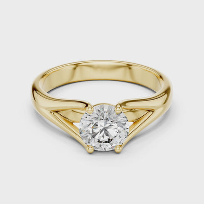 Luxe Prism Solitaire Diamond Ring