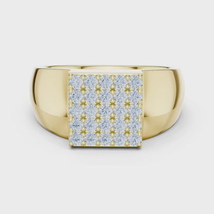 Classic Signet Men's Diamond Ring