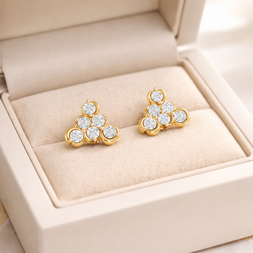 Shimmering Diamond Radiance Earrings